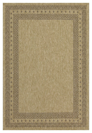 English Elm Earth Jute/Mocha Area Rug 7' 10" X 10' 3" - Stylish, Durable Indoor/Outdoor Flatweave Design B186P198829
