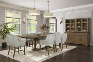 English Elm Upholstered Chair with Hickory Veneer Cashew Finish, Polyester Fabric Comfort, Stylish Backrest Almond 35.5 L x 26.25 W x 29 H B2699P383852