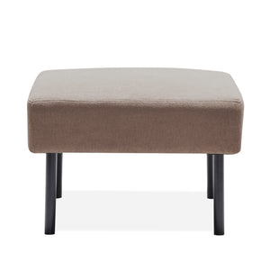 English Elm Ottoman L-Shaped Sectional Sofa with Chenille Fabric, Built-In Storage, Metal Legs, Modern Comfort Beige W1164P239086