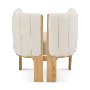 English Elm Christopher Knight Home® - Dining Chairs Set of 2 | Modern Bouclé Upholstered Seating with Rubberwood Frame, Durable 225lb Capacity Beige,Natural N779P341494B