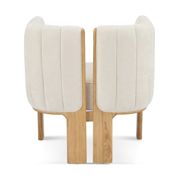 English Elm Dining Chair Set of 4 Olive Boucle Upholstered with Matte Black Rubberwood Legs N779P341494B-2