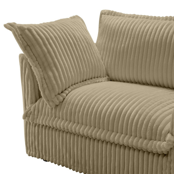 English Elm Koala Corduroy Sectional Sofa Deep Seat High Back Right Facing Living Room Piece W3041P272931