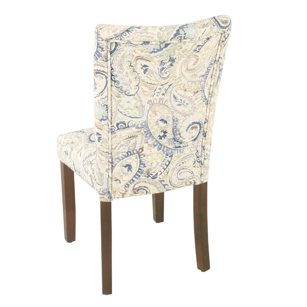 English Elm Jax Parsons Velvet Dining Chairs Paisley Print Set Walnut Legs Formal Table B056P412633