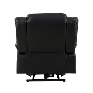 English Elm Modern Power Lift Recliner Chair Faux Leather Upholstery Standing Assist Living Room Black B011P202513