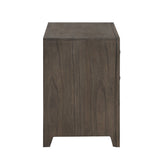 English Elm Doyla Taupe 3-Drawer Nightstand With Full Extension Glides