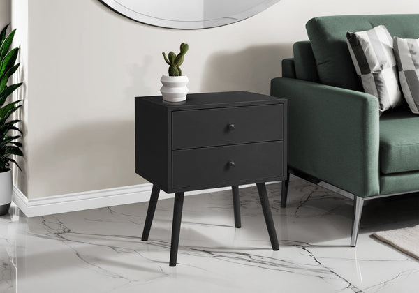 English Elm Accent Side Table Rustic Grey Laminate Compact Storage Cabinet Transitional Bedroom B2710P461692