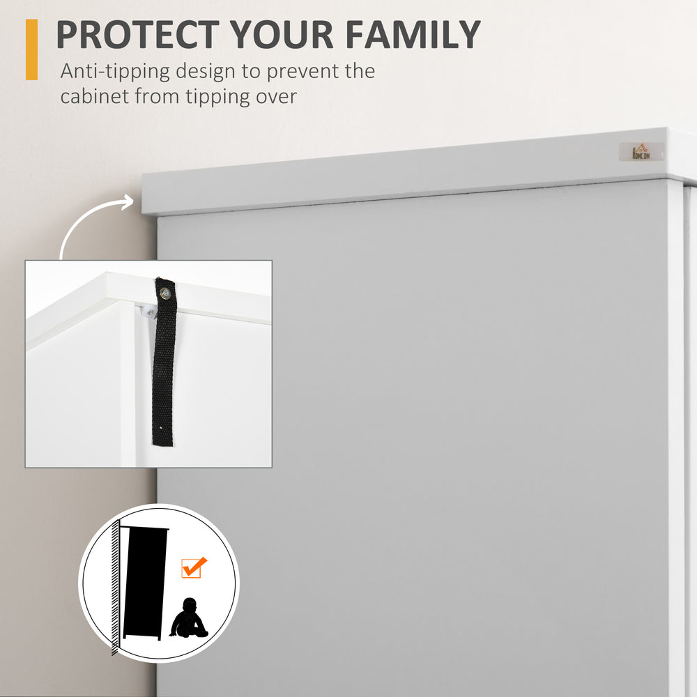 English Elm Homcom 70.75" Farmhouse Pantry Cabinet With Adjustable Shelves & Barn Doors For Stylish Storage Solutions W2225P217117