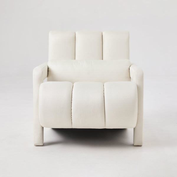 English Elm Modern Upholstered accent chair with plush linen cushioning and pillow — compact, stylish seating for living spaces Beige W2671P192565