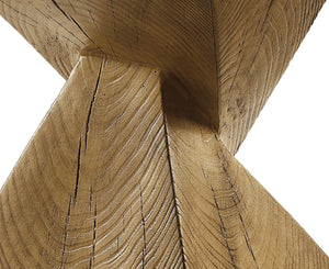 English Elm Zahi Oak Accent Table — Eco-Friendly Fiber Concrete, Rustic-Modern Organic Texture, Sturdy Style B2726P248606