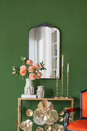 English Elm D5.5x23.5" Slender Aluminum Taper Candle Holder in Warm Bronze with Beaded Accents for Elegant Glow W2078P359499