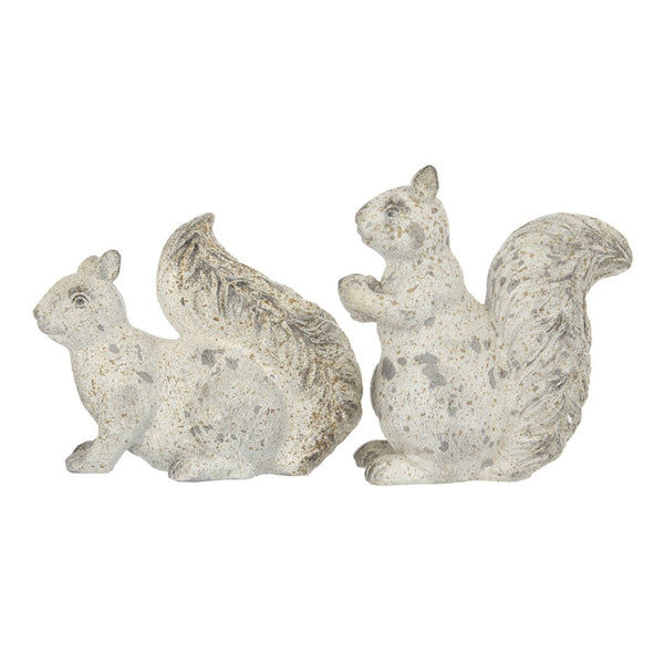 English Elm Set Of 2 Rustic Resin Squirrels - Charming Fall Decor For Thanksgiving, Harvest Festivals & More! W2078P246117-GIGA