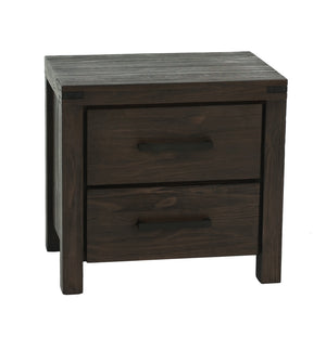 English Elm Bedroom Furniture Simple Nightstand Drawers Bed Side Table Solidwood