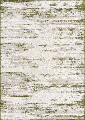 Unique Loom Outdoor Modern Cartago Machine Made Abstract Rug Green, Ivory 10' 0" x 14' 1"