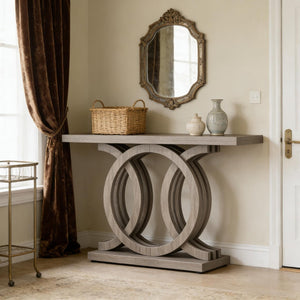 English Elm Modern Farmhouse Console Table Slim Wood Grain Entryway Sofa Accent Piece T3971P452583