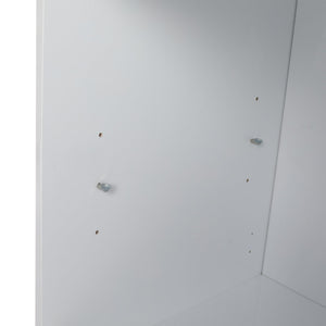English Elm 20" Freestanding Vanity with Ceramic Sink Soft Close Storage Glossy White Bath W999S00386