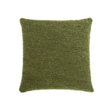 English Elm Astrid 20" Square Accent Throw Pillow Cover With Feather Insert, Moss Green Boucle