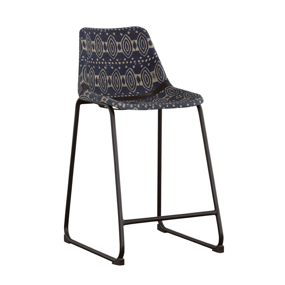 English Elm Carmel Upholstered Dining Side Chairs Set of 2 Beige Fabric with Dark Grey Frame B062P447821