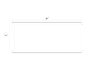 Sunpan Desert Sands Wall Art - Hand-Painted Serenity with Gold Floater Frame, Unique 72"x30" Dimensions