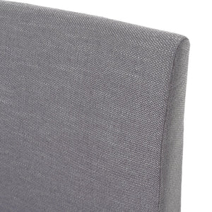 English Elm Dining Chair Set of Two Armless Upholstered Seats with Rubberwood Legs Modern Style Dark Grey 58924.00OAK