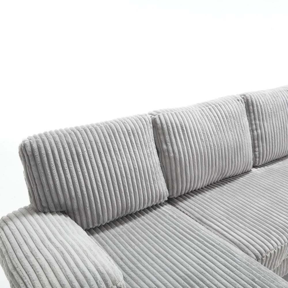 English Elm U-Shaped 4-Seat Sofa With Double Chaise – Luxurious Velvet, Modular Comfort For Your Living Room W2705S00015-GIGA