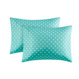 Mi Zone Polka Dot Casual Printed 100% Cotton Sheet Set MZ20-497 Seafoam