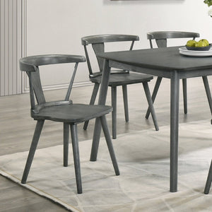 English Elm [Set Of 2] Rustic Farmhouse Dining Chairs - Solid Wood Side Chairs For Kitchen & Versatile Spaces! W2537P211109-GIGA