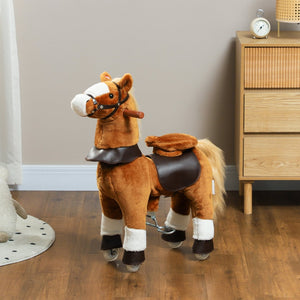 English Elm Qaba Battery Powered Toddler Ride on Pony with Music Soft Touch Foam Seat Pu Wheels W2225P249746