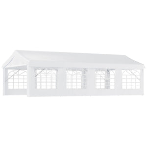 English Elm Outdoor Cathedral Window Party Canopy Galvanized Steel Frame Uv Resistant Pe Tent T3971S00127