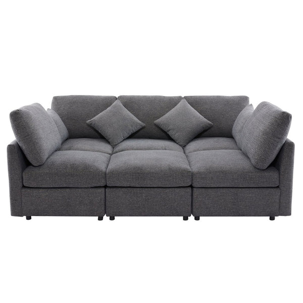 English Elm Swivel Barrel Accent Chair Chenille Tufted Round Club Seat for Living Room Lounge N719S002130E