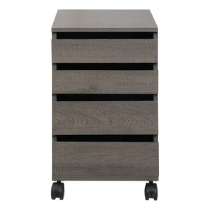 OSP Home Furnishings Holly Mobile Storage Cart Farm Oak