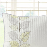 Madison Park Caelie Transitional 6 Piece Embroidered Quilt Set with Throw Pillows MP13-776 Yellow