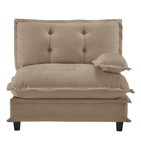 English Elm 73 Modular Chenille Sofa Deep Seat Cushions Tool Free Reconfigurable Lounge Seating W714P448393