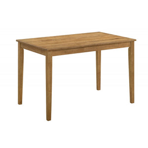 English Elm 5 Piece Antique Natural Oak Wood Dining Set with Cushioned Chairs, Compact Solid Wood Table Brown B011P379420