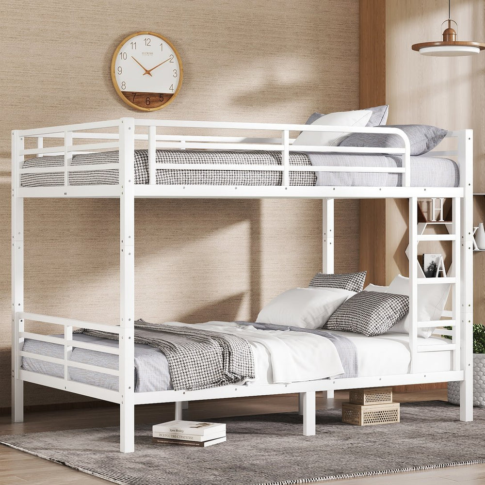 English Elm Metal Full Xl Bunk Bed For Teens & Adults - Space-Saving, Durable Steel Frame, No Box Spring Needed! W1580S00125