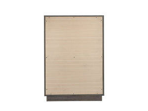 English Elm Aberdeen Five Drawer Chest Wood Grain Laminate Contemporary Bedroom Storage B078P497932