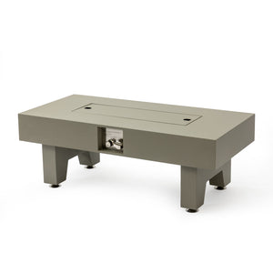 English Elm 42_Inch Iron Fire Pit Table - Stylish Outdoor Heating With 50,000 Btu, Propane Efficiency & Glass Stones W3131P277177