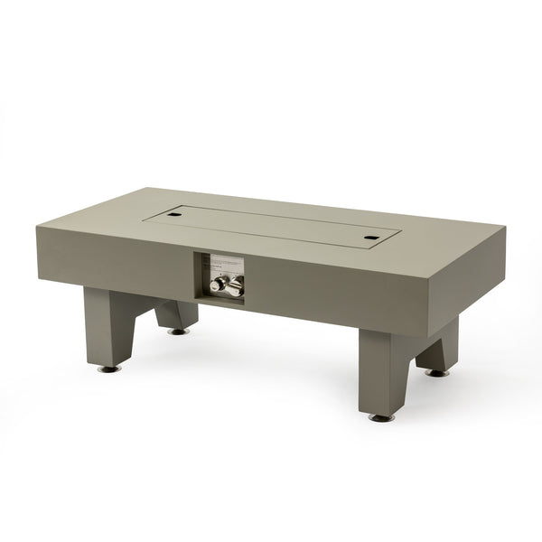 English Elm 42_Inch Iron Fire Pit Table - Stylish Outdoor Heating With 50,000 Btu, Propane Efficiency & Glass Stones W3131P277177