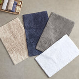 Madison Park Signature Ritzy Casual 100% Cotton Solid Tufted 2 Piece Bath Rug Set MPS72-451 White