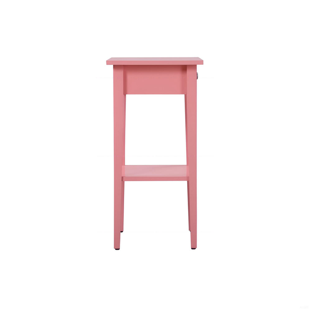 English Elm Charming Pink Nightstand - Stylish Contemporary Bedside Table With Storage For Modern Spaces B078112073