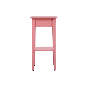 English Elm Charming Pink Nightstand - Stylish Contemporary Bedside Table With Storage For Modern Spaces B078112073