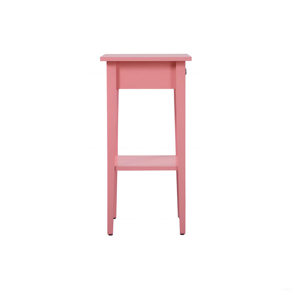 English Elm Charming Pink Nightstand - Stylish Contemporary Bedside Table With Storage For Modern Spaces B078112073