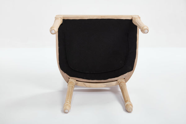 English Elm French Country Dining Chairs Set Of 2 - Upholstered T-Back Design For Elegant Dining & Living Spaces W3426P324548