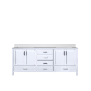 English Elm White Double Bath Vanity With Cultured Marble Top, Spacious Storage & Elegant Design For Modern Bathrooms B2731P259123-GIGA