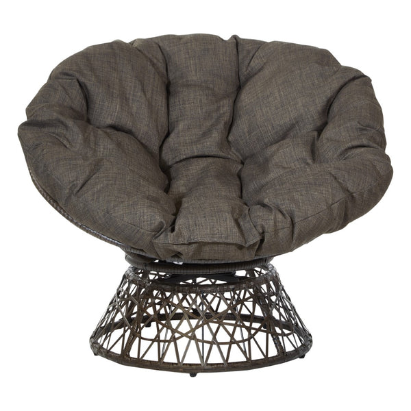 OSP Home Furnishings Papasan Chair Brown