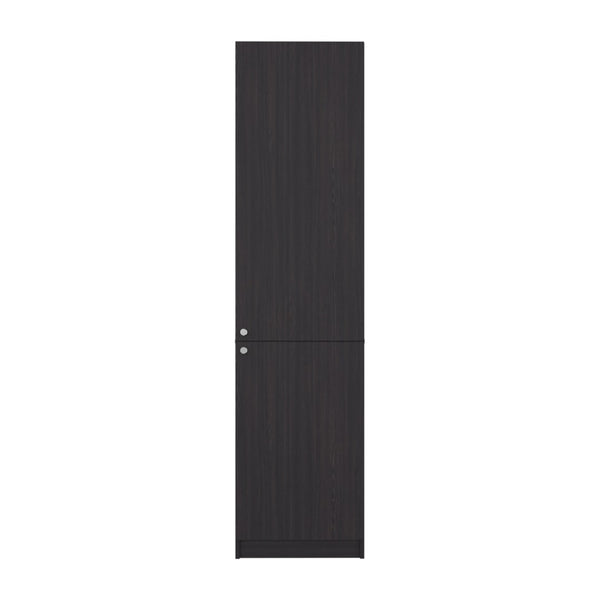 English Elm Home Vertical Freestanding Bookcase with Open Shelving and Enclosed Lower Cabinet B200P465722
