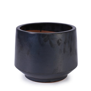 English Elm 3 Pieces Ceramic Flowerpot Set - Handcrafted Antique Gray Planters For Gardens, Patios & Windowsills W3273P321502