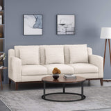 Christopher Knight Home® - Noble House - - Mirod Comfy 3-Seat Sofa With Wooden Legs, Modern For Living Room And Study