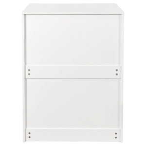 English Elm Bookcase with Pull Out Hidden Shelving Panels on Wheels for Office or Living Room W331P374568