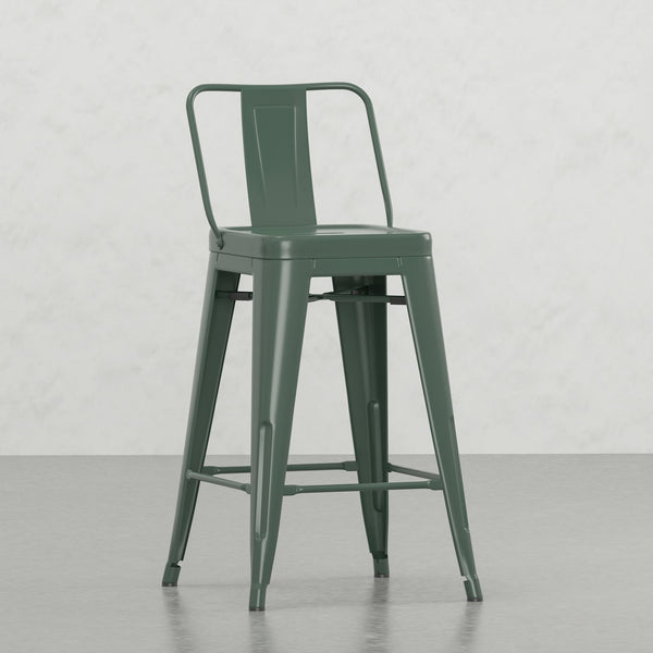 English Elm Keeley 24-Inch Metal Counter Height Stools Set Of 2 - Stylish, Durable, And Comfortable Seating Options B2732P253616