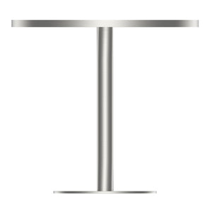 English Elm Round Tulip Bistro Table Faux Marble Top Gold Pedestal Base for Small Dining Spaces W3316P421500